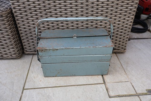 Vintage blue metal section - 5,